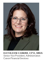 Equipment Finance article with Kathleen Canum, CPA, MBA - Senior Vice President, Administration - Canon Financial Services